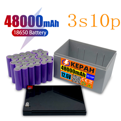 Placa certificada MSDS de Ion Battery Pack With Protective do lítio de 12.6V 48000mAh